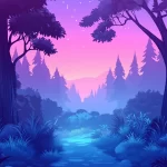 papier-peint-foret-enchantee-paysage-mystique-aux-teintes-violettes-et-bleues_10c40a5f-fee5-4bf3-b950-9b6ede72174b