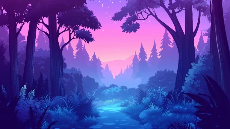 papier-peint-foret-enchantee-paysage-mystique-aux-teintes-violettes-et-bleues_10c40a5f-fee5-4bf3-b950-9b6ede72174b